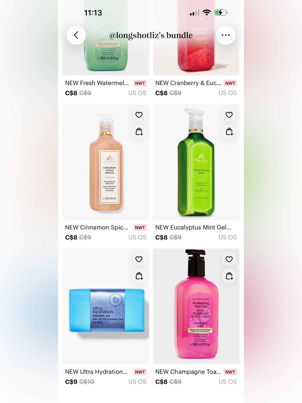 Bath & Bodyworks Bundle